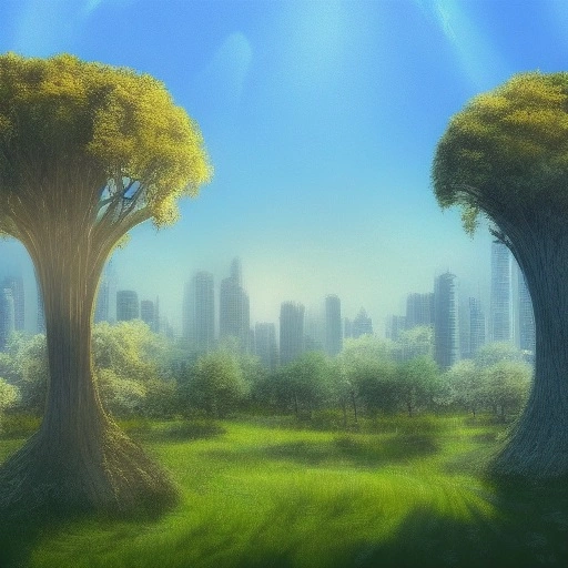 03938-1637070471-a landscape with tree and a city futuristic.webp